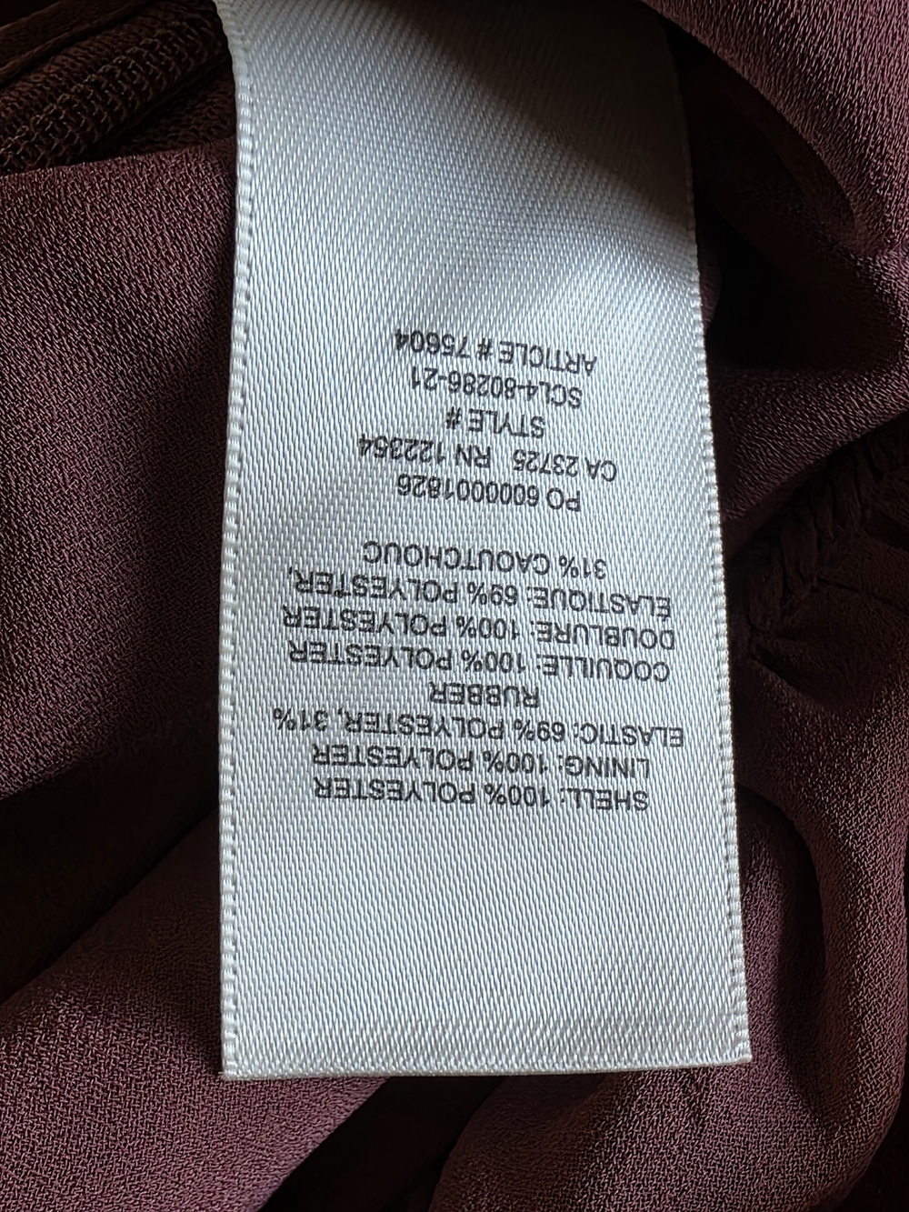 Aritzia Wilfred Tempest Chiffon Dress - Ashy Rose Pink Size M - Picture 7 of 8